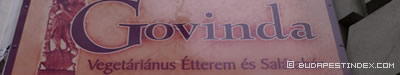 Budapest. Vegetarian Restaurants. Govinda