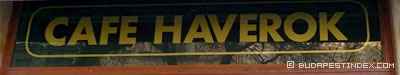 Budapest. Haverok Cafe