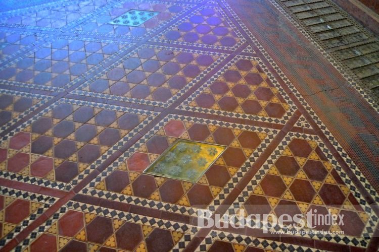 Floor tiling.