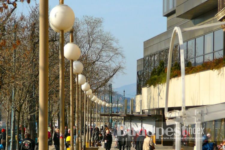 Mixture of old, new and restored, Danube Promenade is a perfect spot to enjoy the spring sun. Danube Promenade