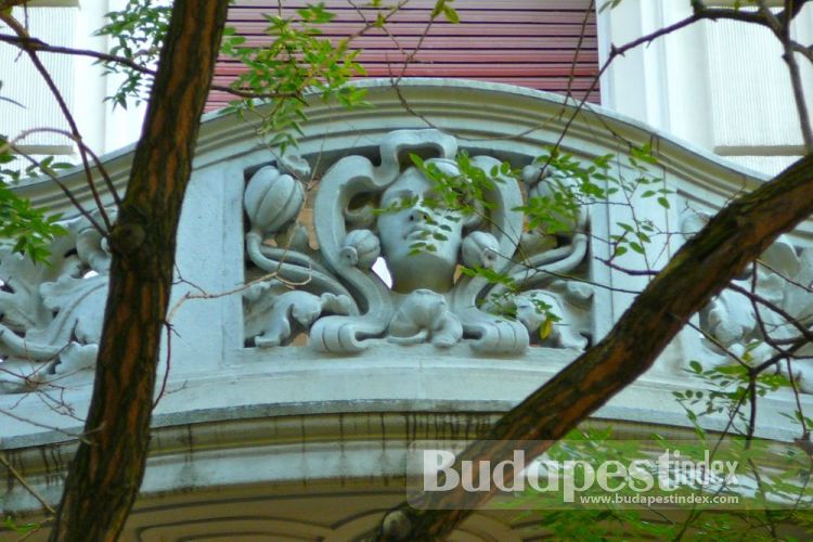 The façade of this Secessionist building is decorated with animal and floral motifs.